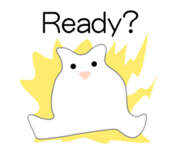 Here comes a white bear(polar bear). sticker #7054074