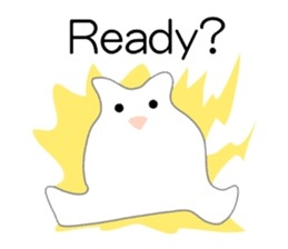 Here comes a white bear(polar bear). sticker #7054074