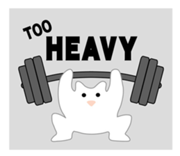 Here comes a white bear(polar bear). sticker #7054076