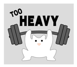 Here comes a white bear(polar bear). sticker #7054076