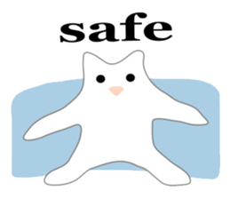 Here comes a white bear(polar bear). sticker #7054078