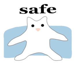 Here comes a white bear(polar bear). sticker #7054078