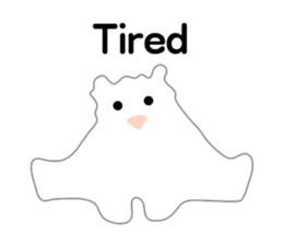 Here comes a white bear(polar bear). sticker #7054082