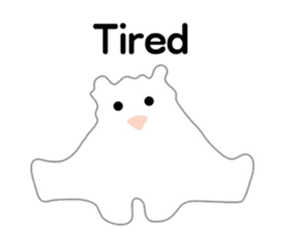 Here comes a white bear(polar bear). sticker #7054082