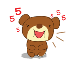 Muffin Kuma : Bear chocolate. sticker #7054788