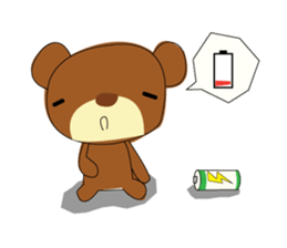 Muffin Kuma : Bear chocolate. sticker #7054798