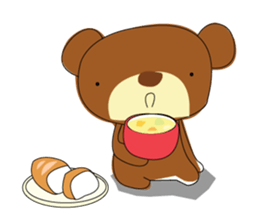 Muffin Kuma : Bear chocolate. sticker #7054804