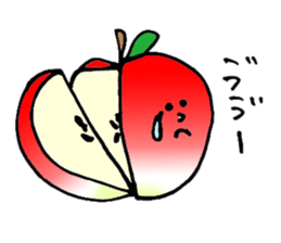 yuru apple sticker #7055132