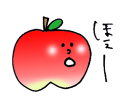 yuru apple sticker #7055142