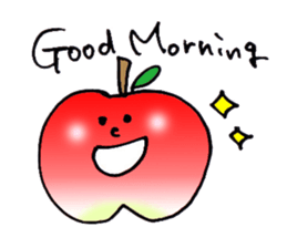 yuru apple sticker #7055143