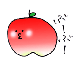 yuru apple sticker #7055144