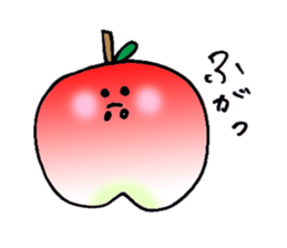 yuru apple sticker #7055149