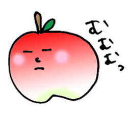 yuru apple sticker #7055152