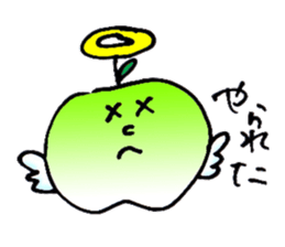 yuru apple sticker #7055165
