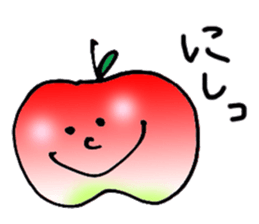 yuru apple sticker #7055167