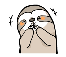 Sloth & Hamster sticker #7055301