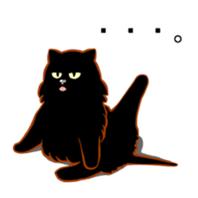 Black cat's Proverbs sticker #7055483