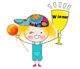 Sport girl sticker #7055572