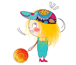 Sport girl sticker #7055588