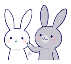 Lovey-dovey rabbit 2 (English) sticker #7056017