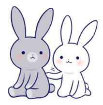 Lovey-dovey rabbit 2 (English) sticker #7056018
