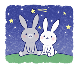 Lovey-dovey rabbit 2 (English) sticker #7056020