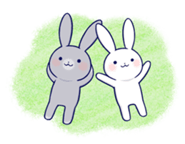 Lovey-dovey rabbit 2 (English) sticker #7056021