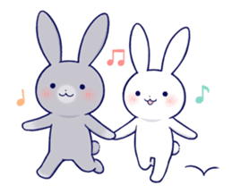 Lovey-dovey rabbit 2 (English) sticker #7056026