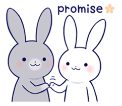 Lovey-dovey rabbit 2 (English) sticker #7056037