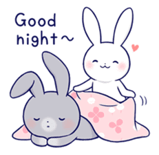 Lovey-dovey rabbit 2 (English) sticker #7056041