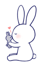 Lovey-dovey rabbit 2 (English) sticker #7056043