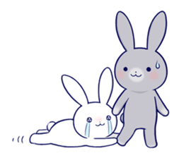 Lovey-dovey rabbit 2 (English) sticker #7056047