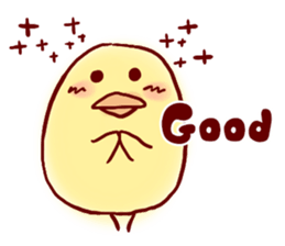 clown Hiyoko English sticker #7056650