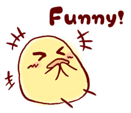 clown Hiyoko English sticker #7056651