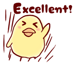 clown Hiyoko English sticker #7056652