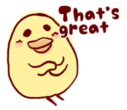 clown Hiyoko English sticker #7056653