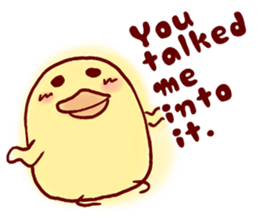 clown Hiyoko English sticker #7056654