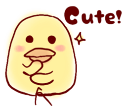 clown Hiyoko English sticker #7056656