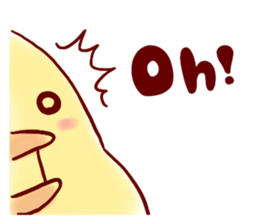 clown Hiyoko English sticker #7056657