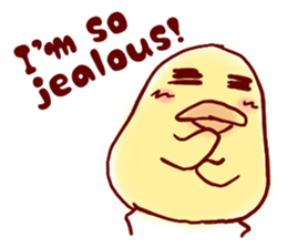 clown Hiyoko English sticker #7056658