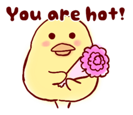 clown Hiyoko English sticker #7056659