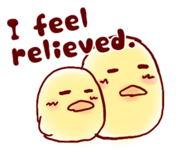 clown Hiyoko English sticker #7056660