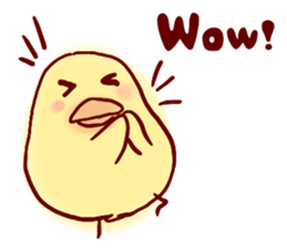 clown Hiyoko English sticker #7056661