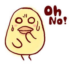 clown Hiyoko English sticker #7056662