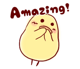 clown Hiyoko English sticker #7056664