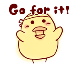 clown Hiyoko English sticker #7056665