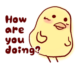 clown Hiyoko English sticker #7056666