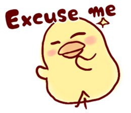 clown Hiyoko English sticker #7056667