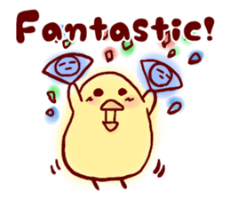 clown Hiyoko English sticker #7056671