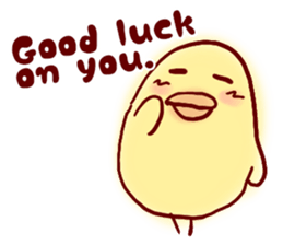 clown Hiyoko English sticker #7056672